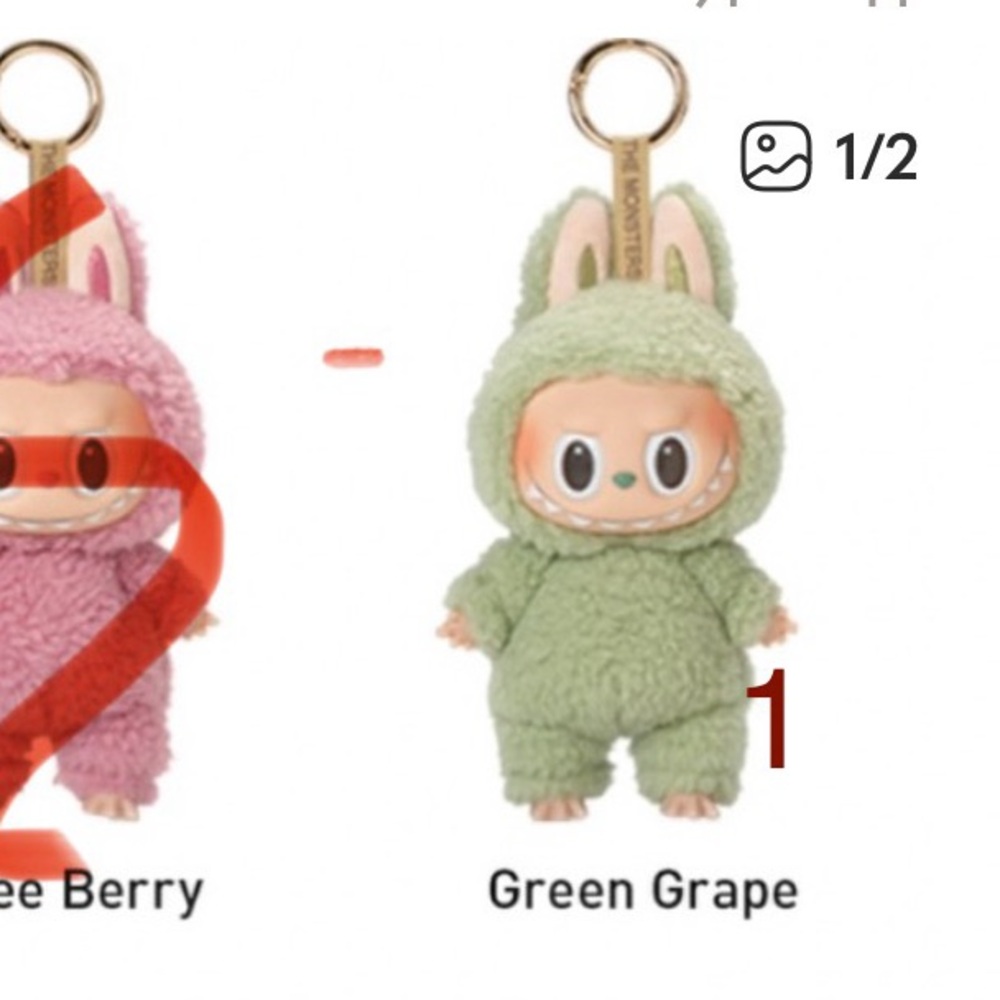 SEALED POP MART Labubu the Monsters Exciting Macaron Series Plush green grape